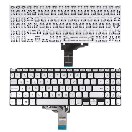 Teclado Para Portátil Asus X515 X515Da X515Ea X515J X515Ja X515Ua X515Ma Plata