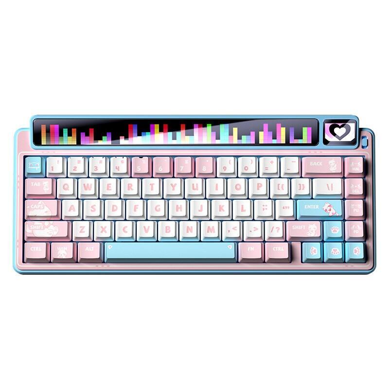 Teclado Aula Gasket Amg65 Blue Lightfeather Rgb