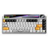 Teclado Aula Gasket Amg65 White Jasper Rgb