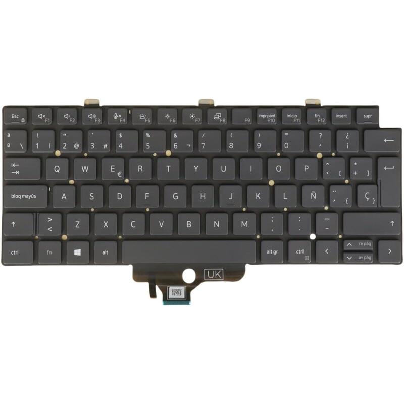 Teclado Compatible  Para Dell Latitude 5320 5330 5340 7320 7330 Retroiluminado Sin Marco Español 07vymj 7vymj