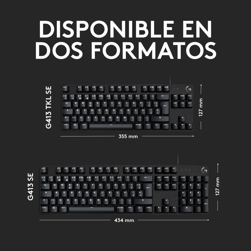 Teclado Español Logitech G G413 Se Usb Qwerty Negro