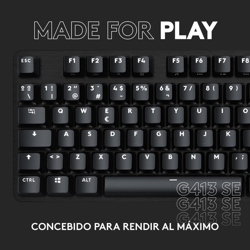 Teclado Español Logitech G G413 Se Usb Qwerty Negro