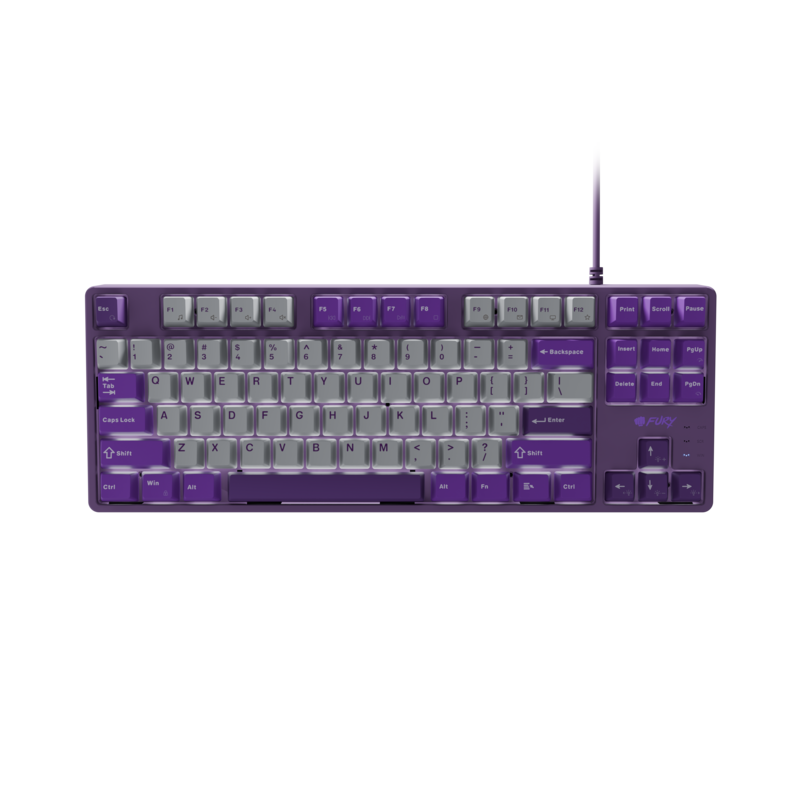 Teclado Fury Kanabo K2 Us Szaro-Violeta Mecánica