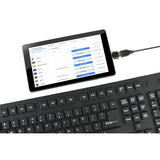 Teclado Gembird Flexible (Ingles) Keyboard, Usb + Otg, Black Color, Us Layout
