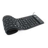 Teclado Gembird Flexible (Ingles) Keyboard, Usb + Otg, Black Color, Us Layout