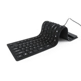 Teclado Gembird Flexible (Ingles) Keyboard, Usb + Otg, Black Color, Us Layout