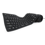 Teclado Gembird Flexible (Ingles) Keyboard, Usb + Otg, Black Color, Us Layout