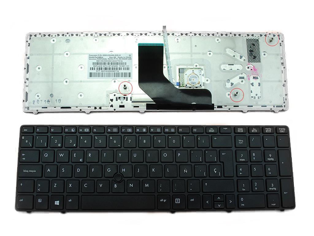 Teclado Para Portátil Hp Elitebook 8560p Negro