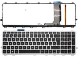 Teclado Para Portátil Hp Envy 15-J Series Retroiluminado Marco Gris