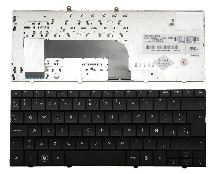 Teclado Para Portátil Hp Mini 533551-071 Nsk-Hb20s 9j.N1b82.20s Nsk-Hb20s Mp-08k36e0-930 V100226ck1 6037b0040155