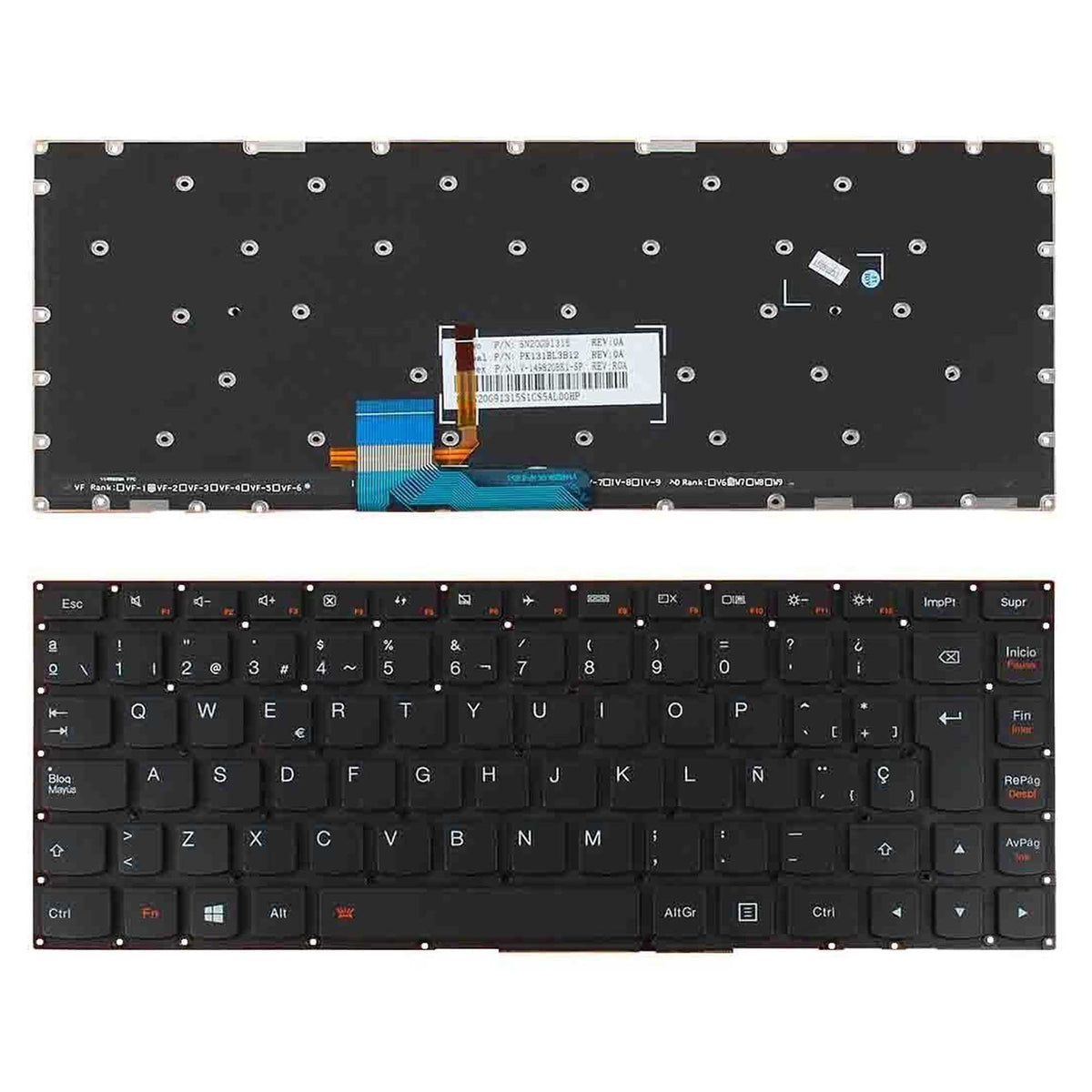 Teclado Para Portátil Lenovo Yoga 3 14 Pk131Bl1B14