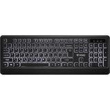 Teclado Iluminada Cicha Usb Con Niskoprofilowymi Klawiszami