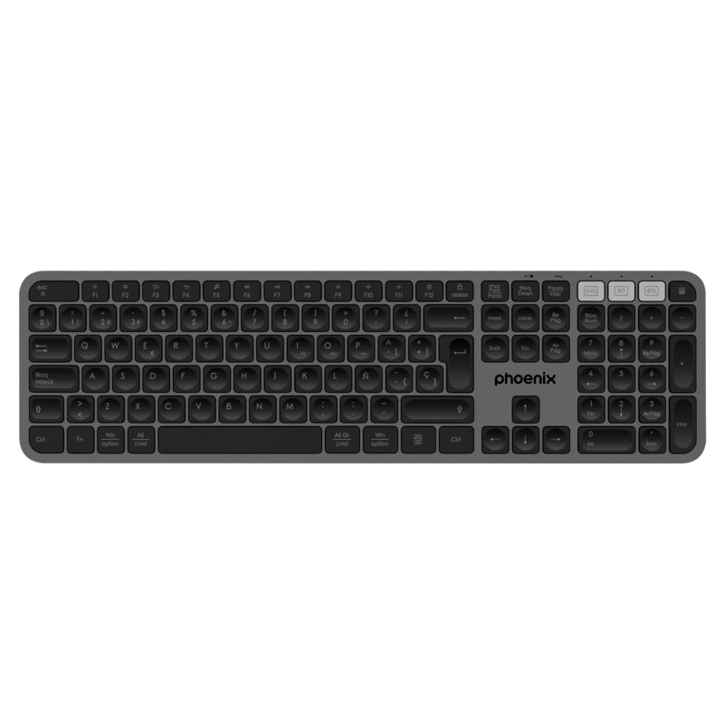 Teclado Inalámbrico Multidispositivo Phoenix K300 Blueooth Dual Y 2.4ghz