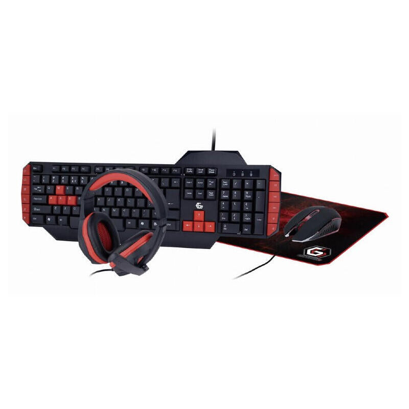 Teclado Inglés De Ee. Uu Ratón Incluido Gembird Ggs-Umg4-02  Usb Qwerty Negro