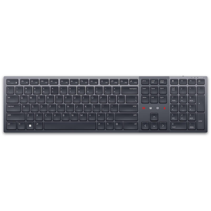 Teclado Ingles Dell Kb900 Rf Wireless + Bluetooth Qwerty Internacional De Ee.Uu. Grafito