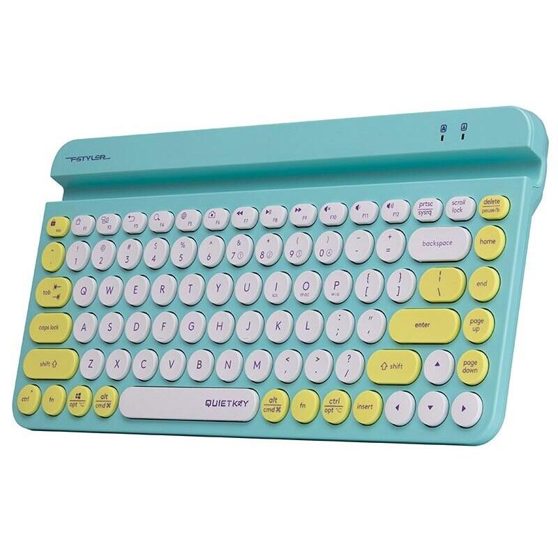 Teclado Ingles Inalámbrico A4tech Fstyler Fbk30 Avocado 2.4ghz+Bt (Silent) A4tkla47188
