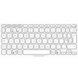 Teclado Ingles Logitech Keys-To-Go 2 Universal Bluetooth Qwerty Ee.Uu. Blanco