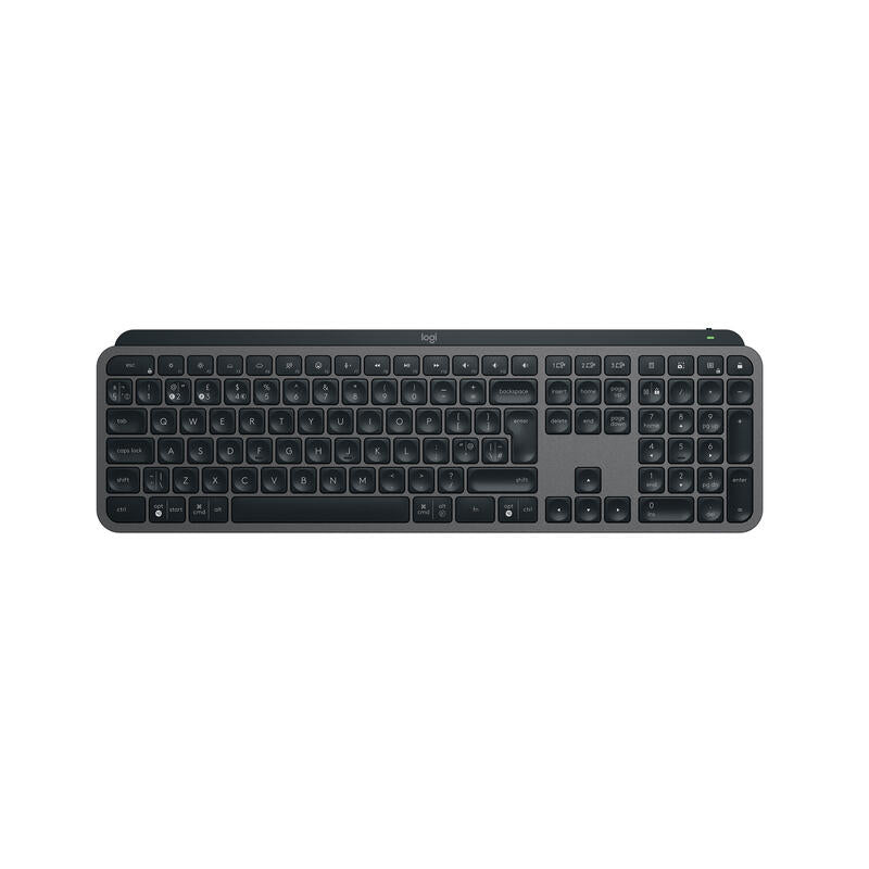 Teclado Inglés Logitech Mx Keys S Rf Wireless + Bluetooth Qwerty Reino Unido Grafito