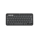 Teclado Inglés Logitech Pebble Keys 2 K380s Rf Wireless + Bluetooth Qwerty Internacional De Ee.Uu. Grafito