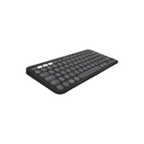 Teclado Inglés Logitech Pebble Keys 2 K380s Rf Wireless + Bluetooth Qwerty Internacional De Ee.Uu. Grafito