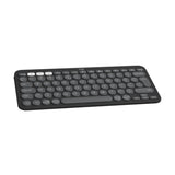 Teclado Inglés Logitech Pebble Keys 2 K380s Rf Wireless + Bluetooth Qwerty Internacional De Ee.Uu. Grafito