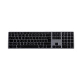 Teclado (Ingles) Matias Aluminio Mac Hub 2xusb Espacio Gris