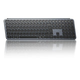 Teclado  Keychron B6 Pro  Inalámbrico Ultrafino, 2,4 Ghz/Bluetooth 5.2, 100% De-Iso, Batería De Larga Duración, Programación Zmk, Compatible Con Mac, Windows Y Linux, Gris Espacial