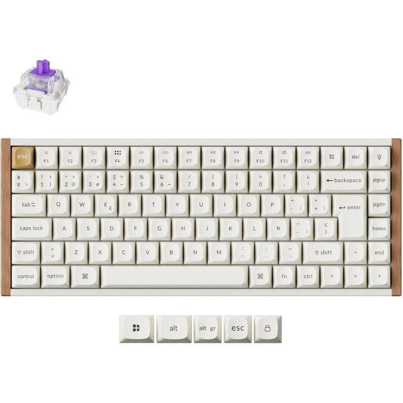Teclado Keychron K2 He Hall Effect Magnético 75% Iso-Es Inalámbrico Retroiluminado