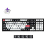 Teclado Keychron Q6 Hall Effect Qmk Magnético Layout Es Retroiluminado Inalámbrico-Alámbrico
