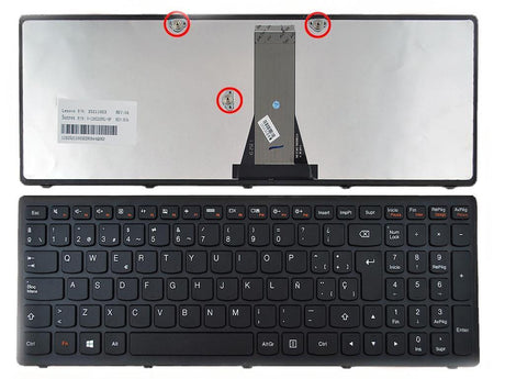Teclado Para Portátil Lenovo G505S Negro Marco