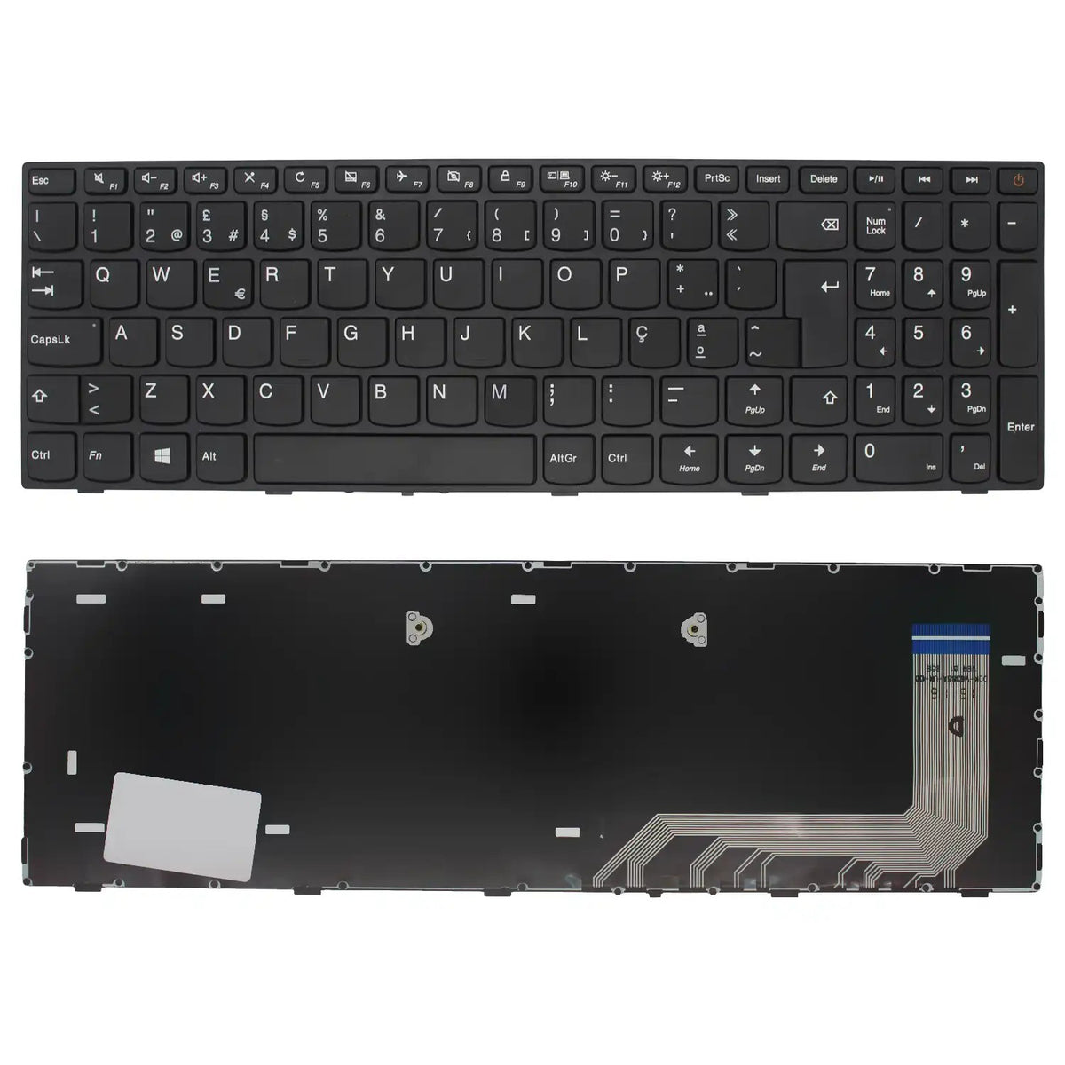 Teclado Para Portátil Lenovo Ideapad 110-17Acl Pk1311W3A12 Portugués