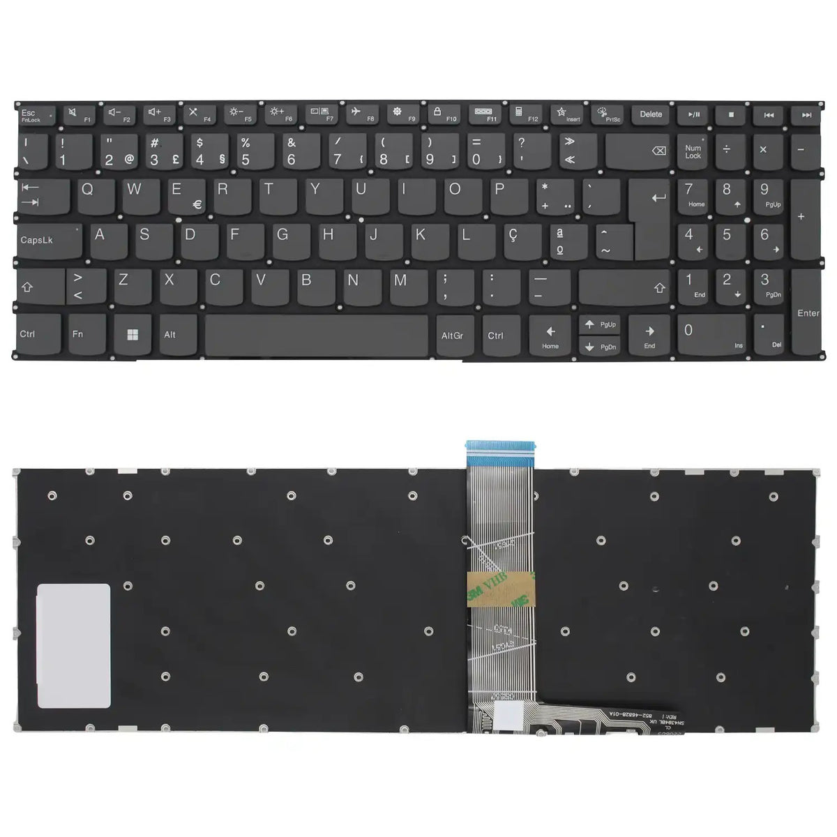 Teclado Para Portátil Lenovo Ideapad 5 15Iil05 (81Yk) 5 15Itl05 (82Fg) En Portugues