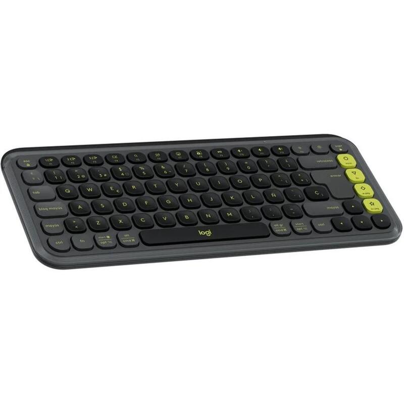 Teclado Logitech Pop Icon Keys Inalambrico Grafito Verde