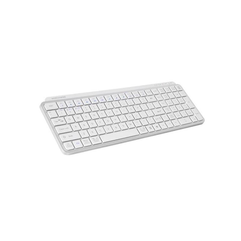 Teclado Mars Gaming Wireless Bluetooth Mksilenkeyswpt Copilot 200h Portugues Blanco