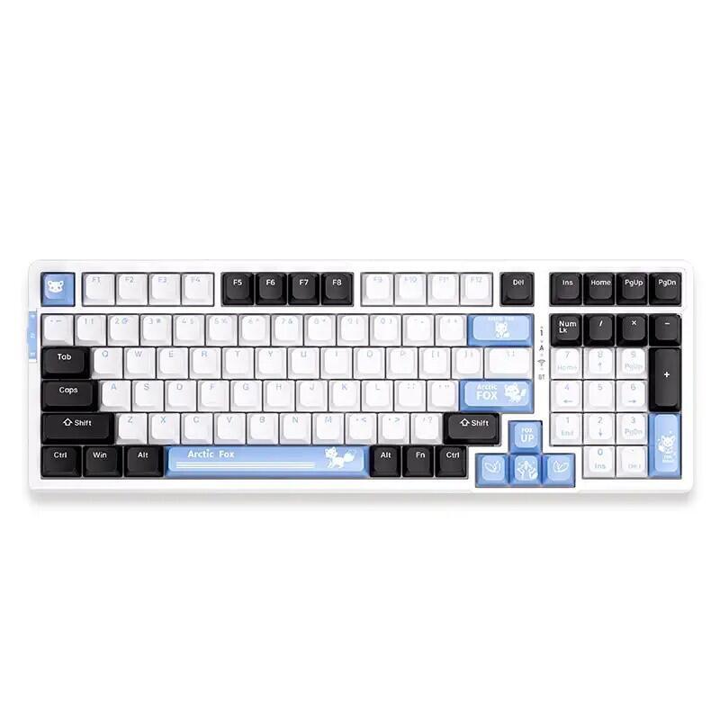 Teclado Mecánico Vgn Pro-V3 Arctic Fox Bluetooth 2.4g Usb