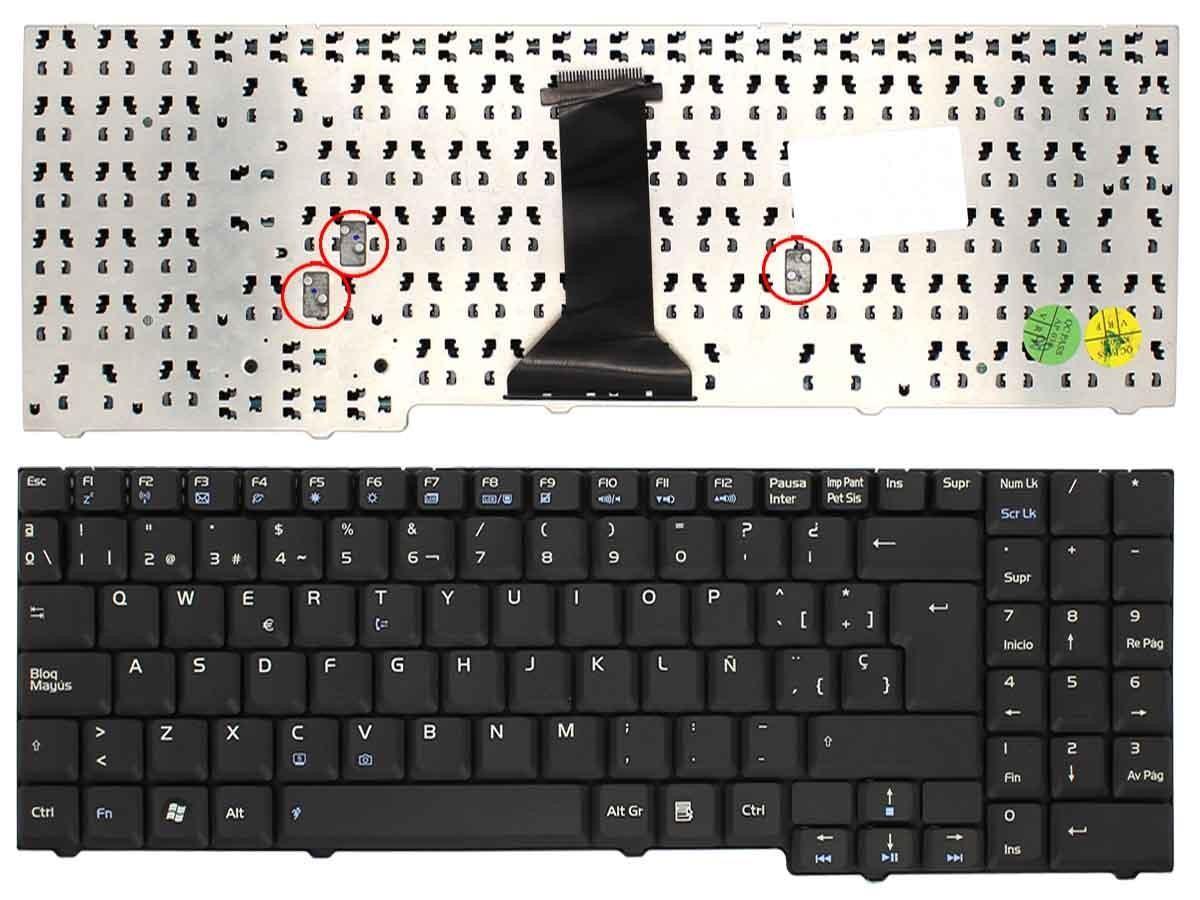 Teclado Para Portátil Asus X56 X70 F7 M51 F7F Mp-03756E0-5285 En Negro