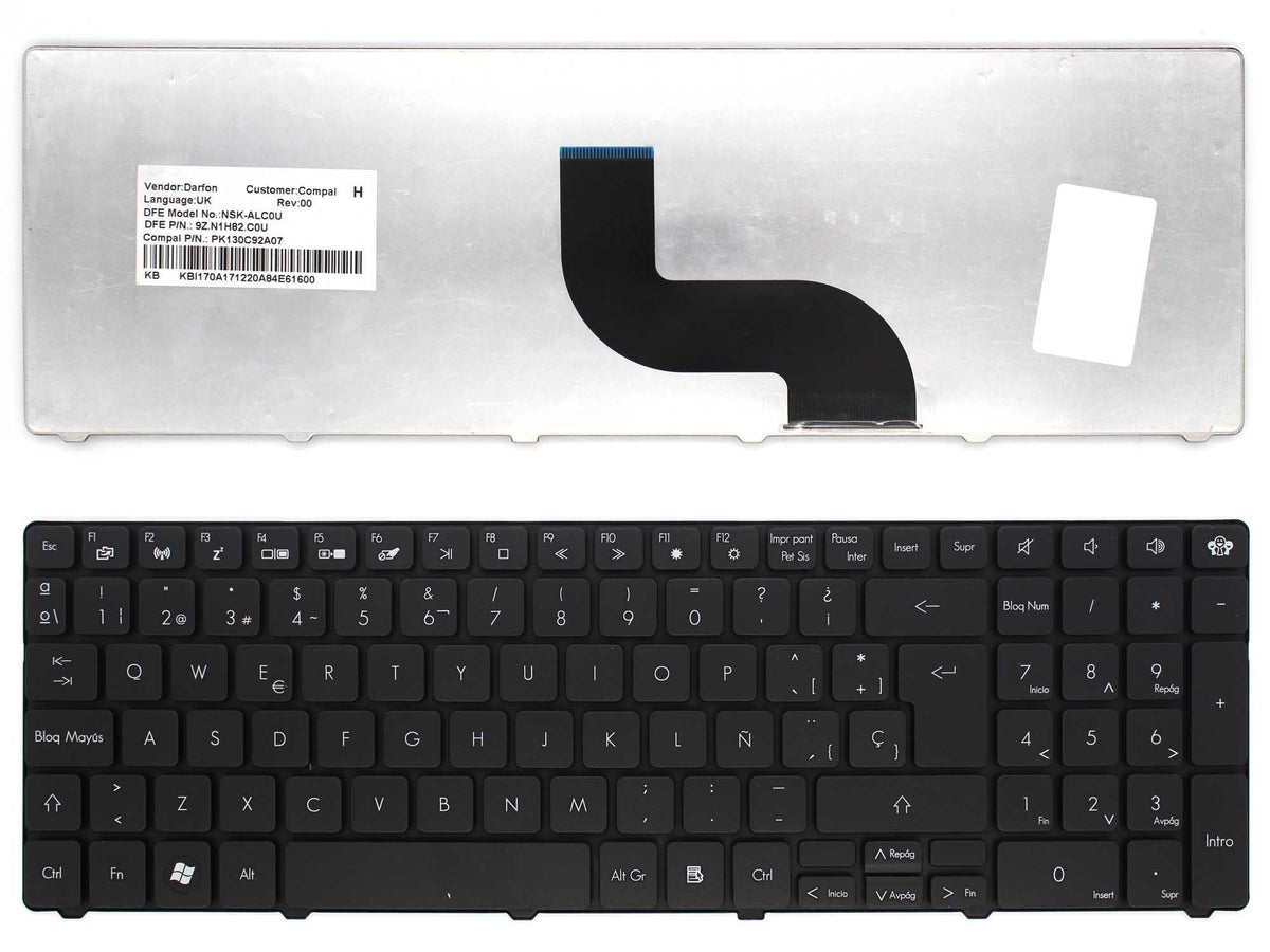 Teclado Para Portátil Packard Bell Easynote Pew96 Tk, Tk81 Tk39 Tm, Lm85 Lm Series