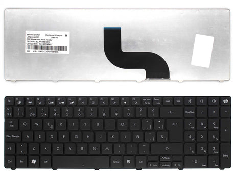 Teclado Para Portátil Packard Bell Easynote Tm82 Tm85 Tm86 Tm87 Tm80 Tm83 Lm81 Lm82 Lm83 Lm86 Lm87