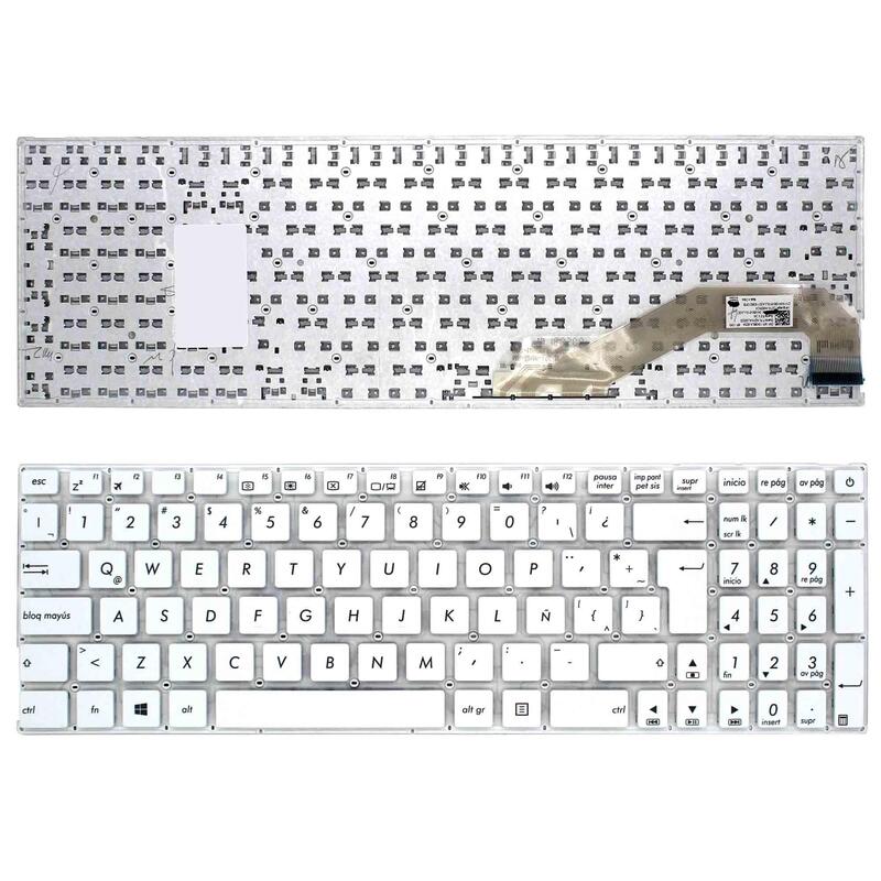 Teclado Para Portátil Asus F541 F541s F541sa F541sc F541u F541ua Blanco Latino