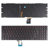 Teclado Para Portátil Asus Gl502vm Gl502vs Gl502vt Gl502vy Gl702vs Gl702v Negro