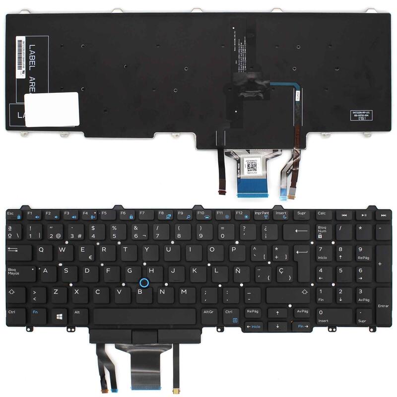 Teclado Para Portátil Dell Latitude E5550 E5570 5580 Precision 3510 7510retroiluminado