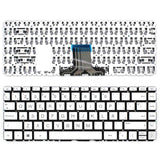 Teclado Para Portátil Hp 14s Dq1020ns 14s Dq1021ns Plata