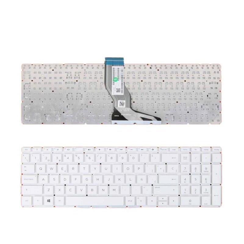 Teclado Para Portátil Hp 15-Bs036nl 15-Bs036nm 15-Bs036ns 15-Bs036nt En Blanco