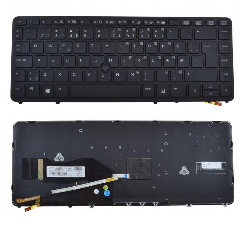Teclado Para Portátil Hp Elitebook 840 G1 850 G1 Inglés (Botón Intro Grande)