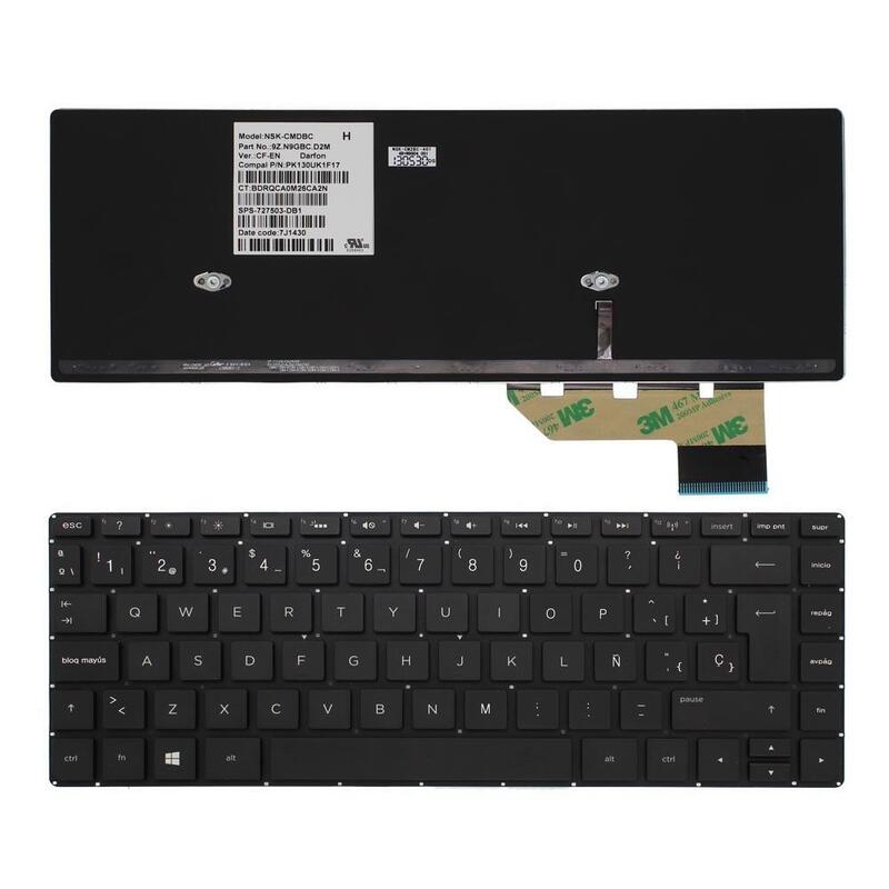 Teclado Para Portátil Hp Envy 14 14-K100 Sleekbook 14 Touchsmart 14-K000