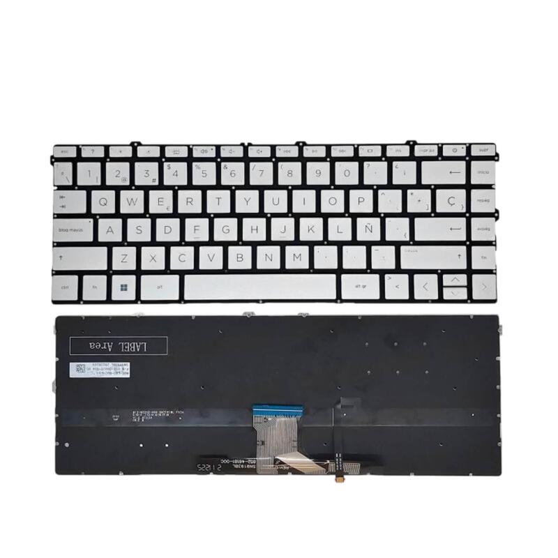 Teclado Para Portátil Hp Pavilion X360 14 Dw   14 Dwxxx Series L96530 071 Plata
