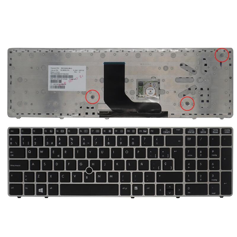 Teclado Para Portátil Hp Probook 6560b 6565b Elitebook 8570p Reacondicionado