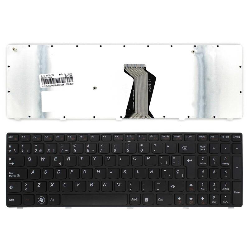 Teclado Para Portátil Lenovo Ideapad B590 B590a B590g 25209755 Nsk-B5rsw Mp-10a36e0-6861