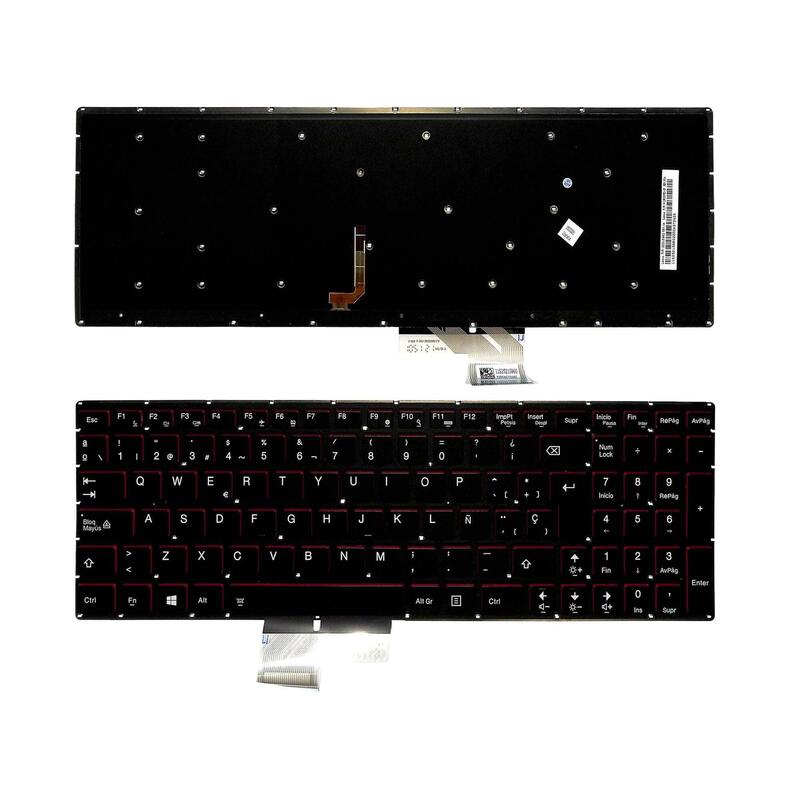Teclado Para Portátil Lenovo Ideapad Y50-70 Y70-70 Retroiluminado