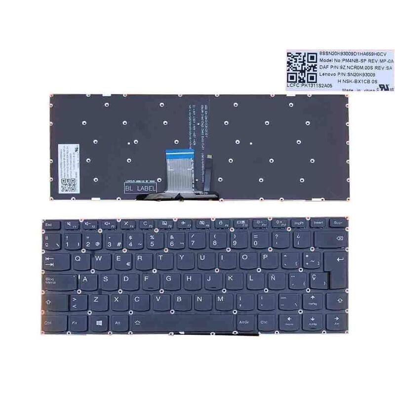 Teclado Para Portátil Lenovo
Modelos:  Ideapad 310s-14, 310s-14isk, 510s-14ikb, 710s-14
